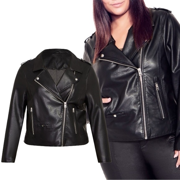 Arna YORK 22W Soft Vegan Leather Women’s Biker Jacket NWT (Q18.6) - Picture 1 of 8